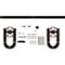 Ekena Millwork Premium Wagon Wheel Horseshoe Barn Door Hardware Set w/ 7' Track for 2 1/4" Doors, Rustic Brown GB600157H2WRB - alternate 4